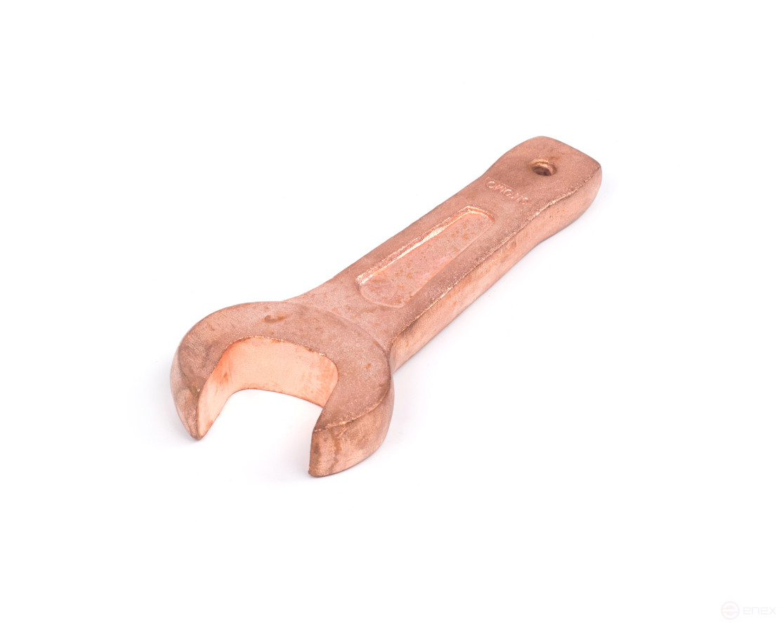 Ключ гаечный рожковый односторонний ударный 30 мм омеднение SITOMO