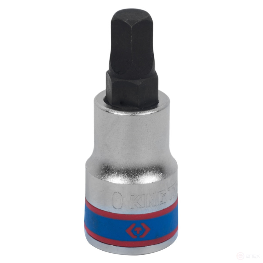 Socket (bit) 1/2", Pentagon, 10 mm, L = 60 mm, pentahedral KING TONY 402A10