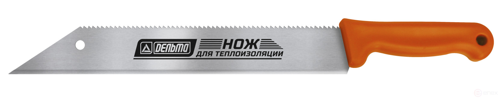 A knife for thermal insulation with a "Pro" tooth