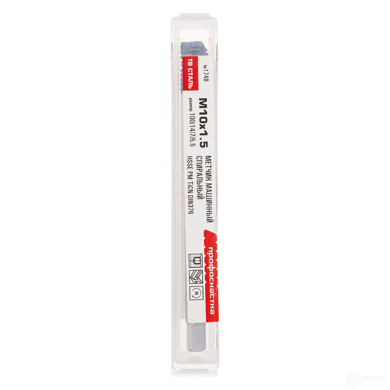 Tap 1756 spiral mash M12*1.75 DIN376 PM HSSE TiCIN HEAT RESISTANT 1/10