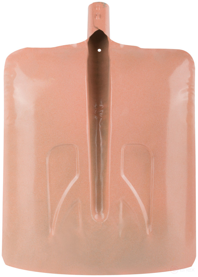 Snow shovel, steel sidewalk shovel without handle 340x385 mm