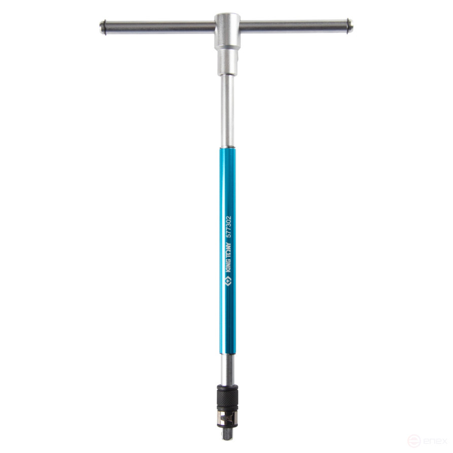 1/4", T-shaped hand crank for heads and inserts (bits) 1/4" KING TONY 577302D1