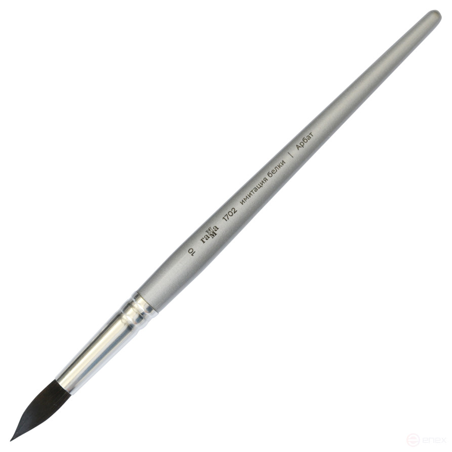 Artistic synthetic brush imitation of Gamma Arbat protein, round No. 10, short handle