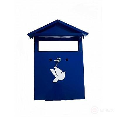 Ящик "Домик Голубь" c китайским замком (порошковое покрытие)