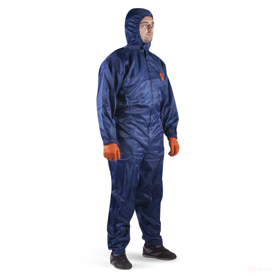 High-density reusable protective jumpsuit with antistatic properties JPC105b, density 105 g/m2, size XL, - 1 pc.