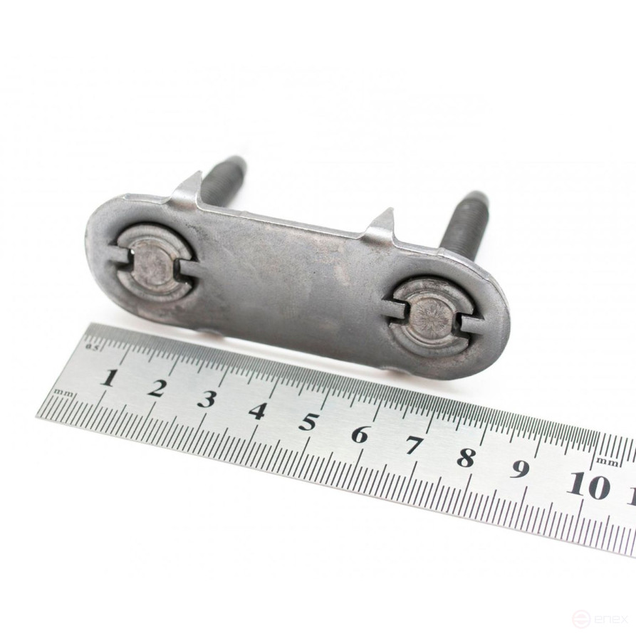 Rubberized lock for connecting conveyor belts. The tape thickness is 5-11 mm
