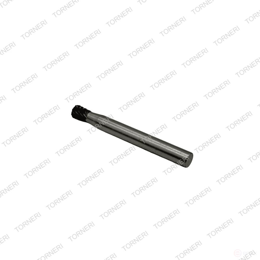 Carbide borehole type N060706 (reverse cone), 6.0 mm, shank 6 mm, double notch TORNERI T018447