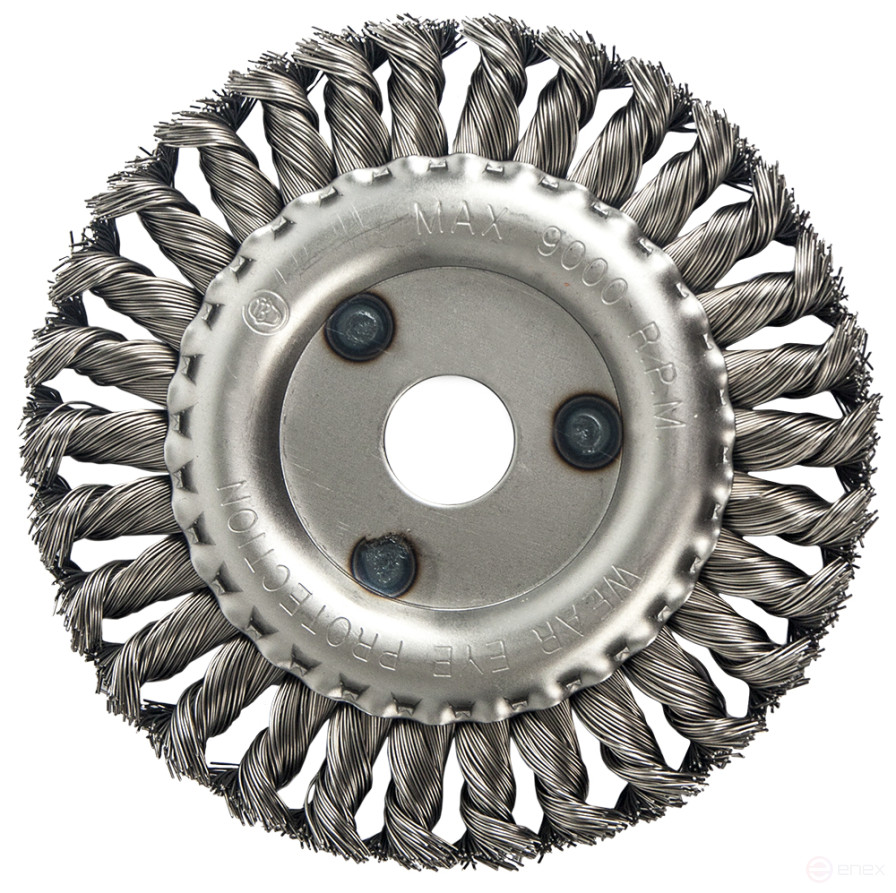 Кордщетка для МШУ радиальная витая ПРАКТИКА 150 х 22 мм (1шт.) блистер (032-522)