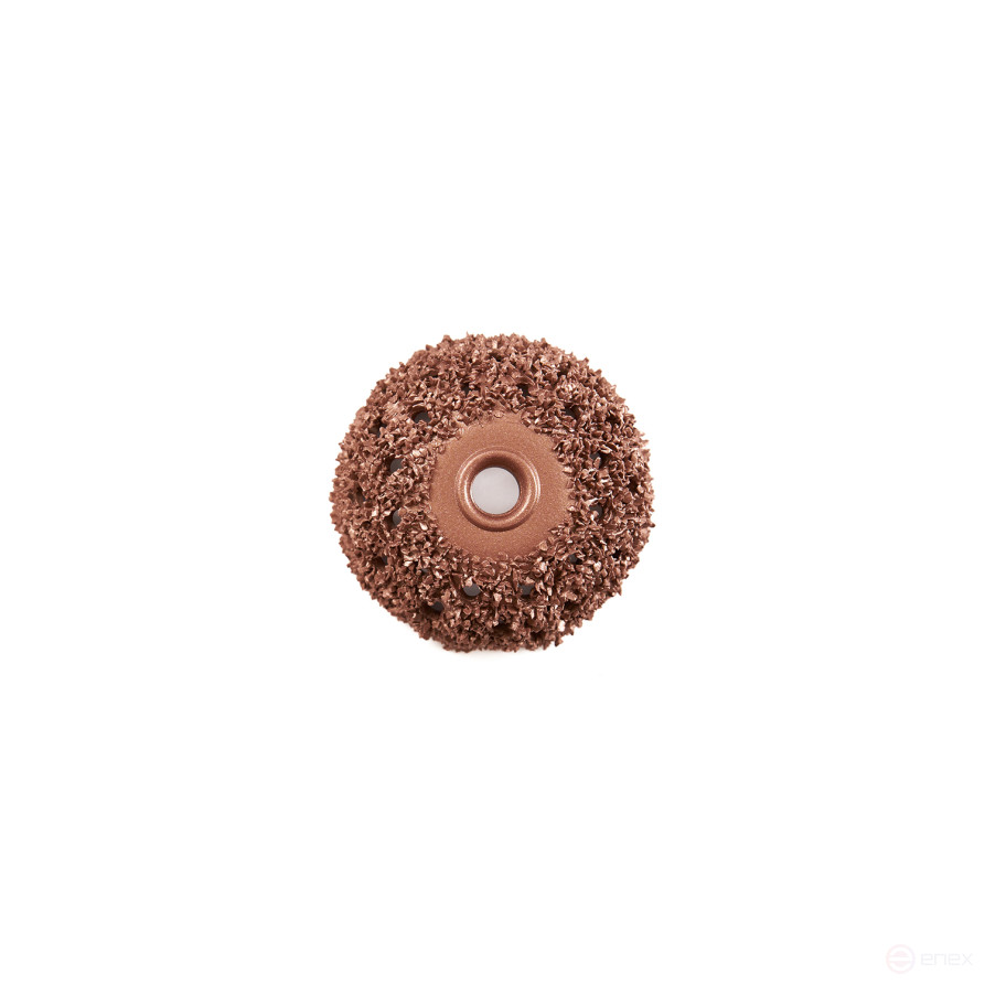 NS05-6418 Rough hemisphere, Ø55x25mm, AH 3/8"-24 thread, 18 Grit
