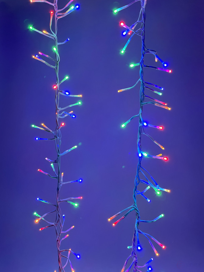LED Christmas Garland ERA ENIN - WM Tinsel 3.9m White Wire Multicolor