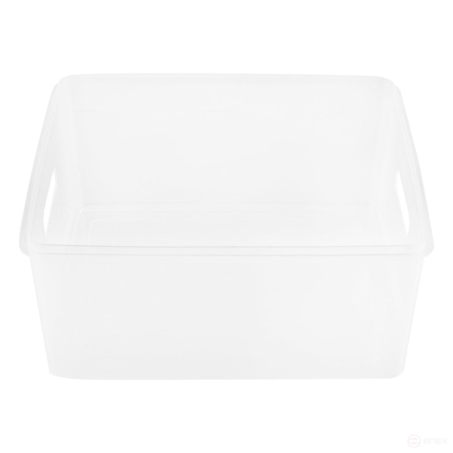 Контейнер для документов СТАММ А4, 260*330*160мм, пластик., прозрачный