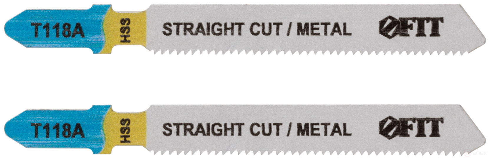 Metal blades, HSS, milled, wavy teeth, 76/51/1.2 mm (T118A), 2 pcs.