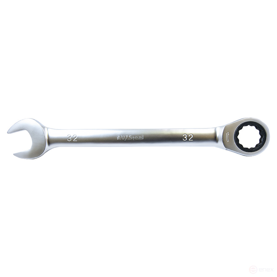 Ключ комбинированный трещоточный 32 мм AV Steel