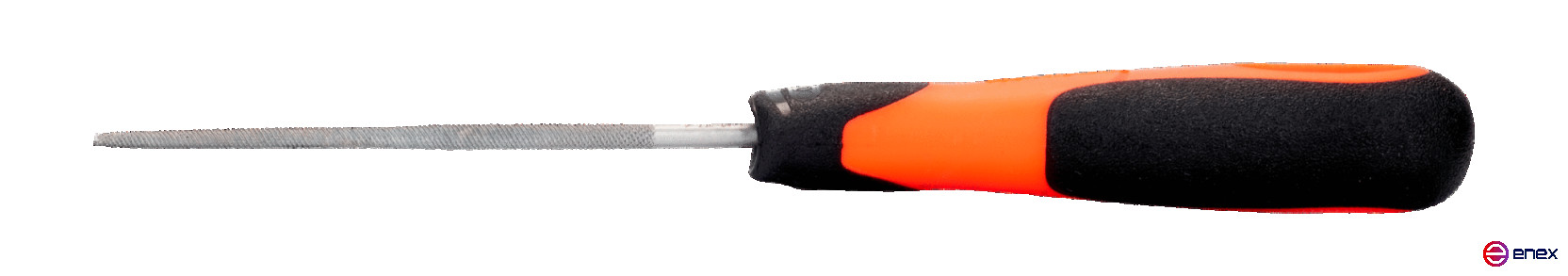 Напильник круглый с рукояткой ERGO 250 мм, насечка бархатная