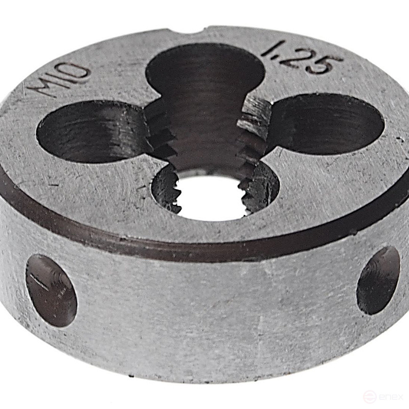 Плашка ER-01012P M10x1,25-ø30мм, в пластиковом футляреЭВРИКА /1/10