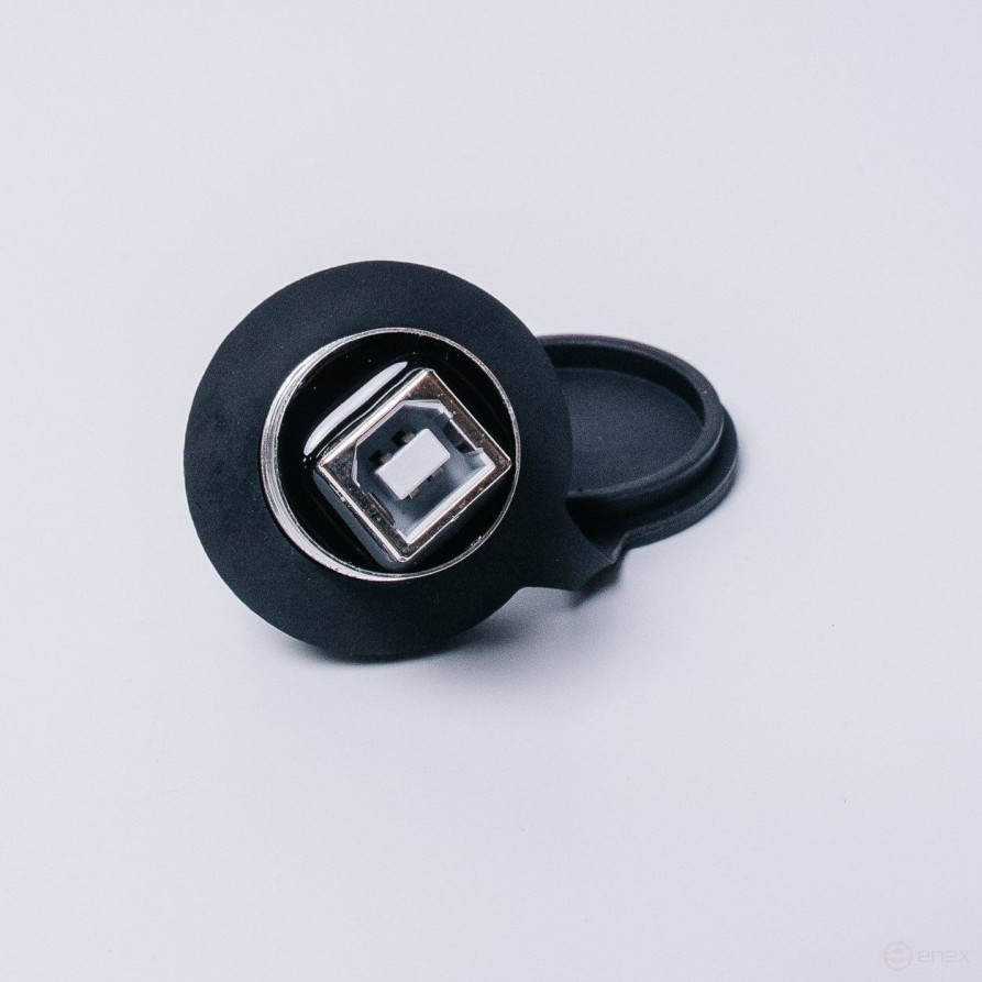 Металлический разъем USB 22 мм (USB 2.0 мама A - мама A)