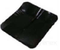 Лопата снегоуборочная ЛЗ стальная с планкой, 360*380мм