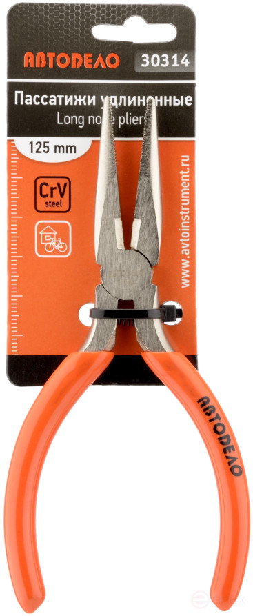 Pliers elongated 125 mm (Avtodor) 30314