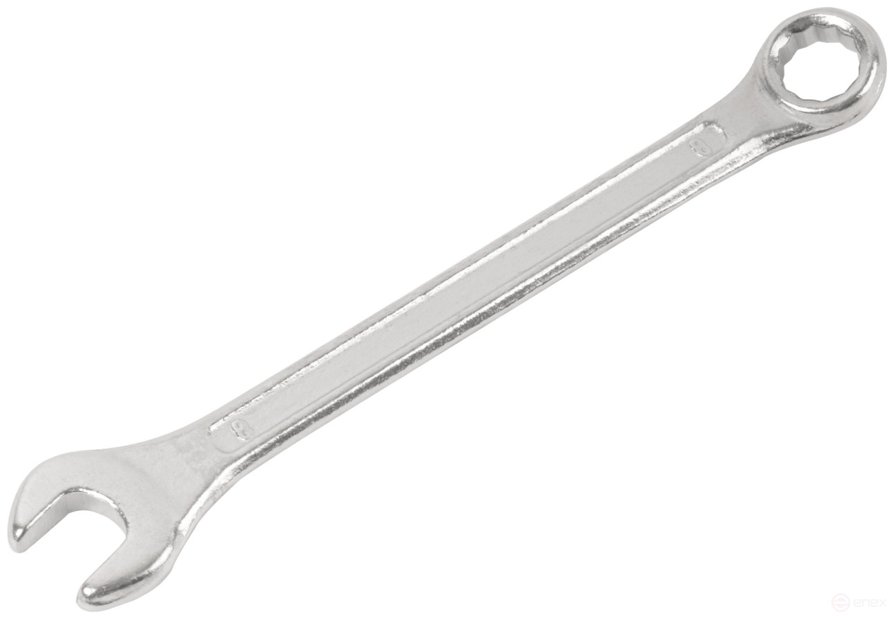 Ключ комбинированный, цинковое покрытие 8 мм