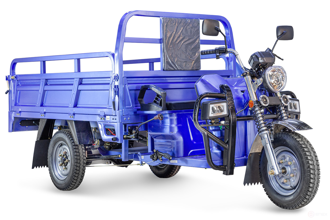 Грузовой электрический трицикл Rutrike Эксперт ПРО 2000, темно-синий