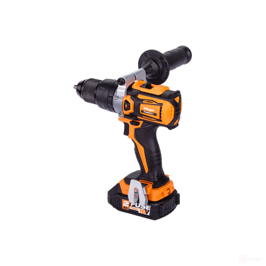 Cordless screwdriver Villager brushless VLN 5120-2BCB, with 2 batteries 60 Nm. 500-1800 rpm