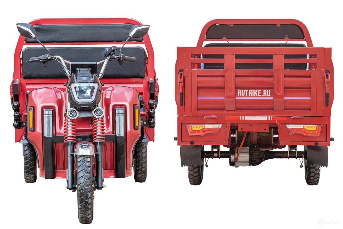 Cargo electric tricycle Rutrike Antey Pro 1500 60V1200W, dark green