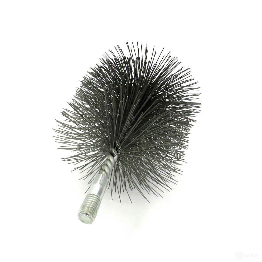 Ерш стальной Д90, ворс 0,50, посадка М12 резьба (14-590) кордщетка щетка для очистки и чистки отверстий, каналов, теплообменника, трубок и оборудования в печных, дымоходных, котельных системах