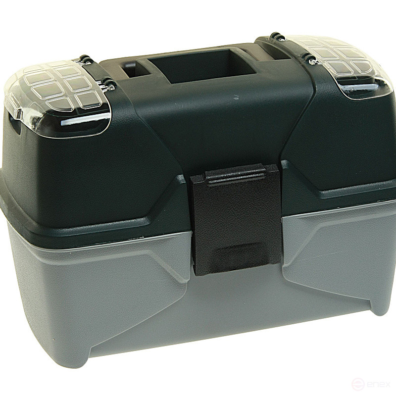 Ящик универсальный ER-10333 с контейнером, лотком и 2 органайзерами на крышке 295х170х190 мм ЭВРИКА /1/3
