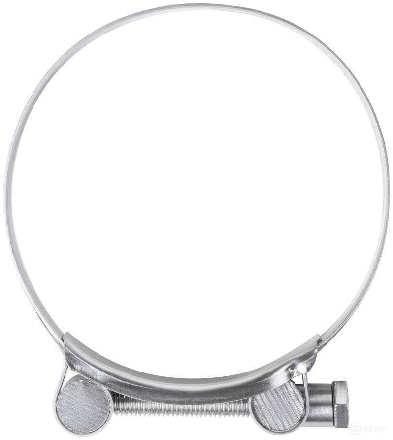 Хомут обжимной силовой шарнирный, нерж.сталь 98-103 мм