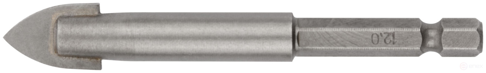 Tile and glass drill bit, hexagon U-shank for a 12x85 mm bit