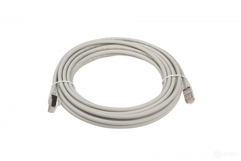 WRline WR-PC-RJ45-FTP-5E-7-GY Patch cord F/UTP, category 5e, 2xRJ45, shielded, grey, LSZH, 7m