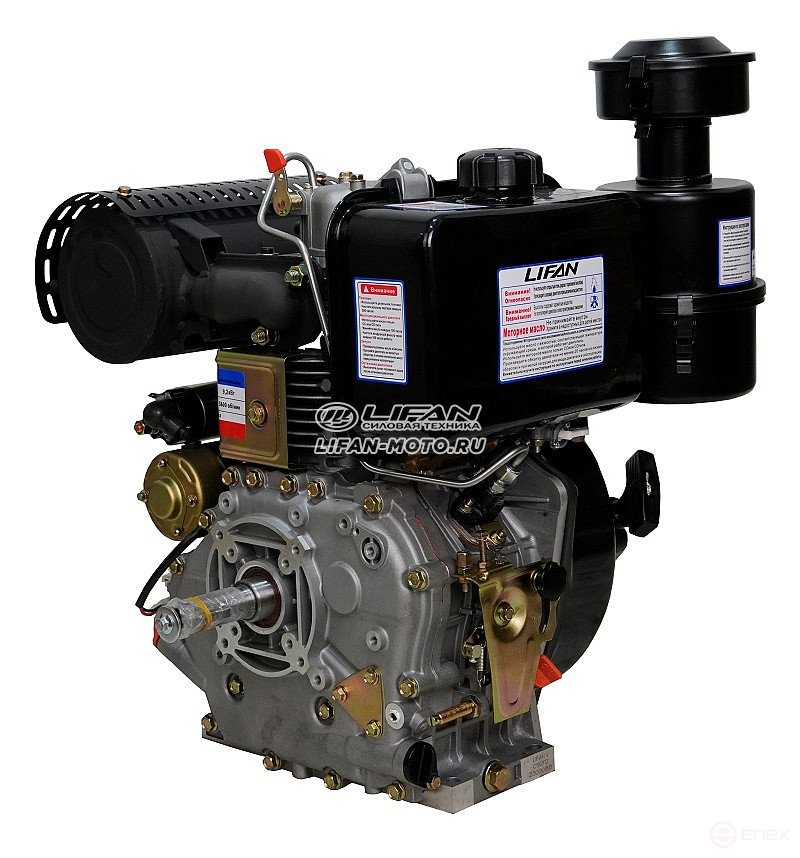 Lifan Diesel 192FD engine, 25mm shaft, 6 Amp coil