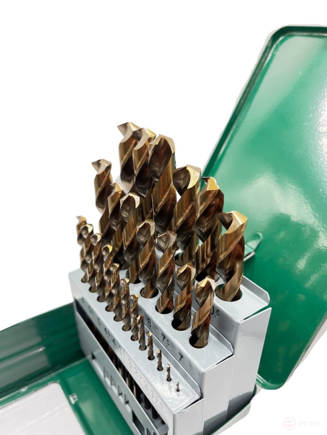 Set of metal drills 25 pcs. (F 1.0 mm - F 13.0 mm) R6M5K5 TORNERI T023764