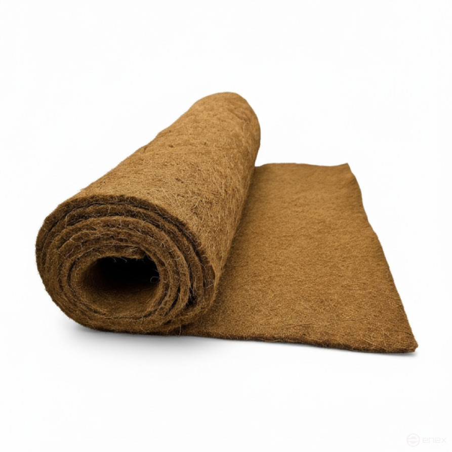 Coconut mulch in a roll Geoplastboard, covering material 1x3 m