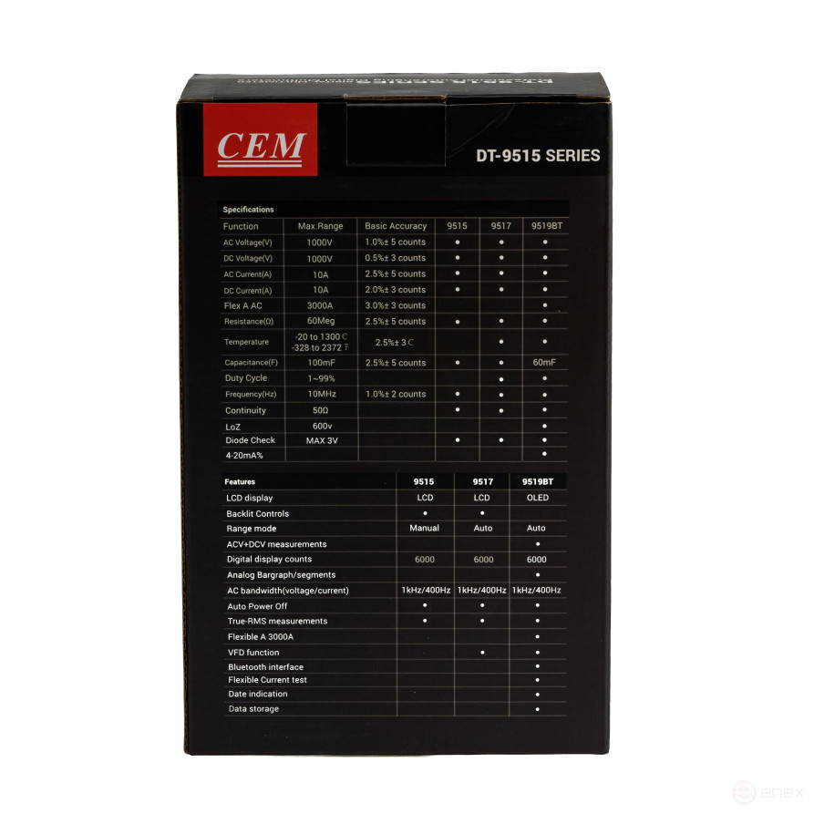 DT-9519BT Мультиметр цифровой с функцией True RMS