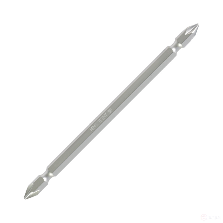 1/4" socket insert (bits), Phillips, PH3, 150 mm, double-sided, for KING TONY 131503P screwdriver