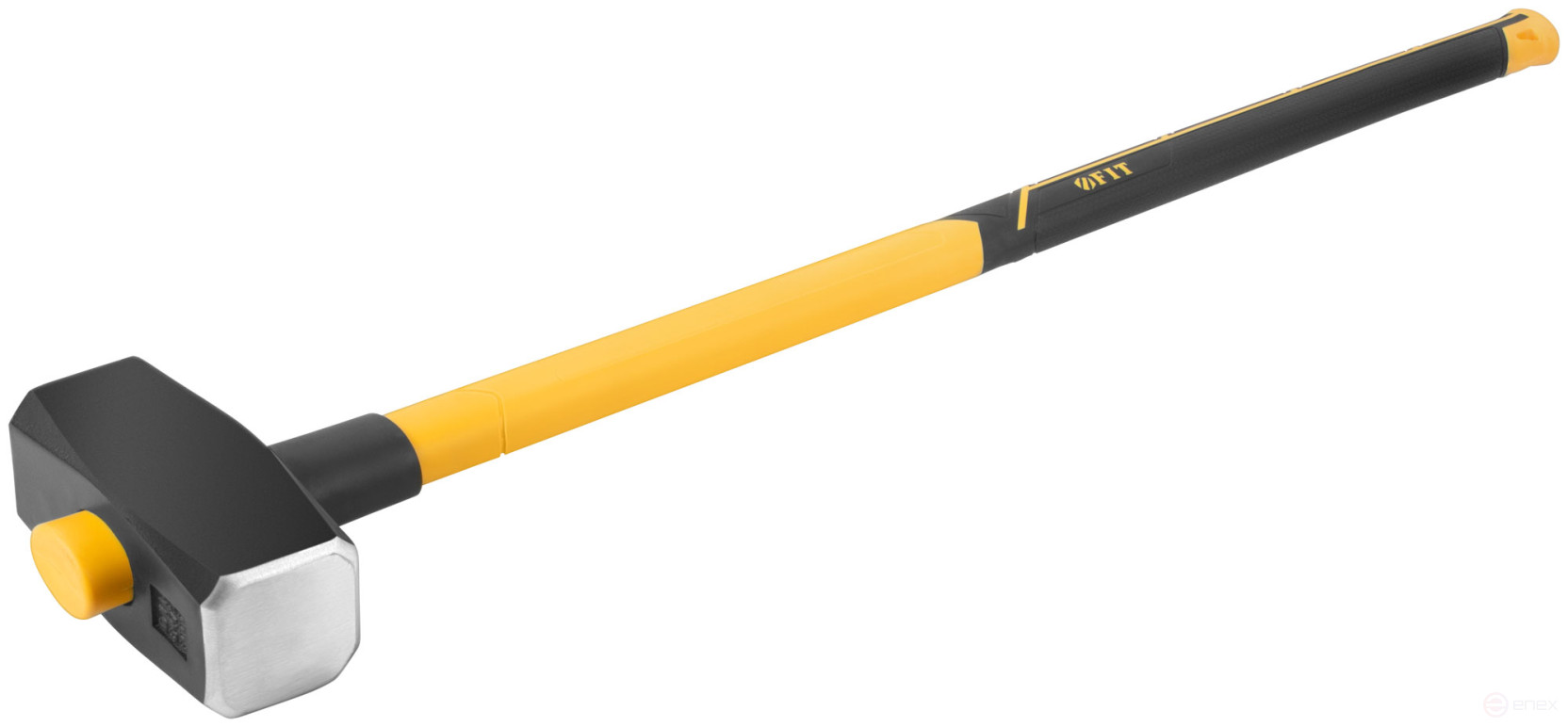 Forged sledgehammer, fiberglass reverse reinforced handle 900 mm, 6 kg