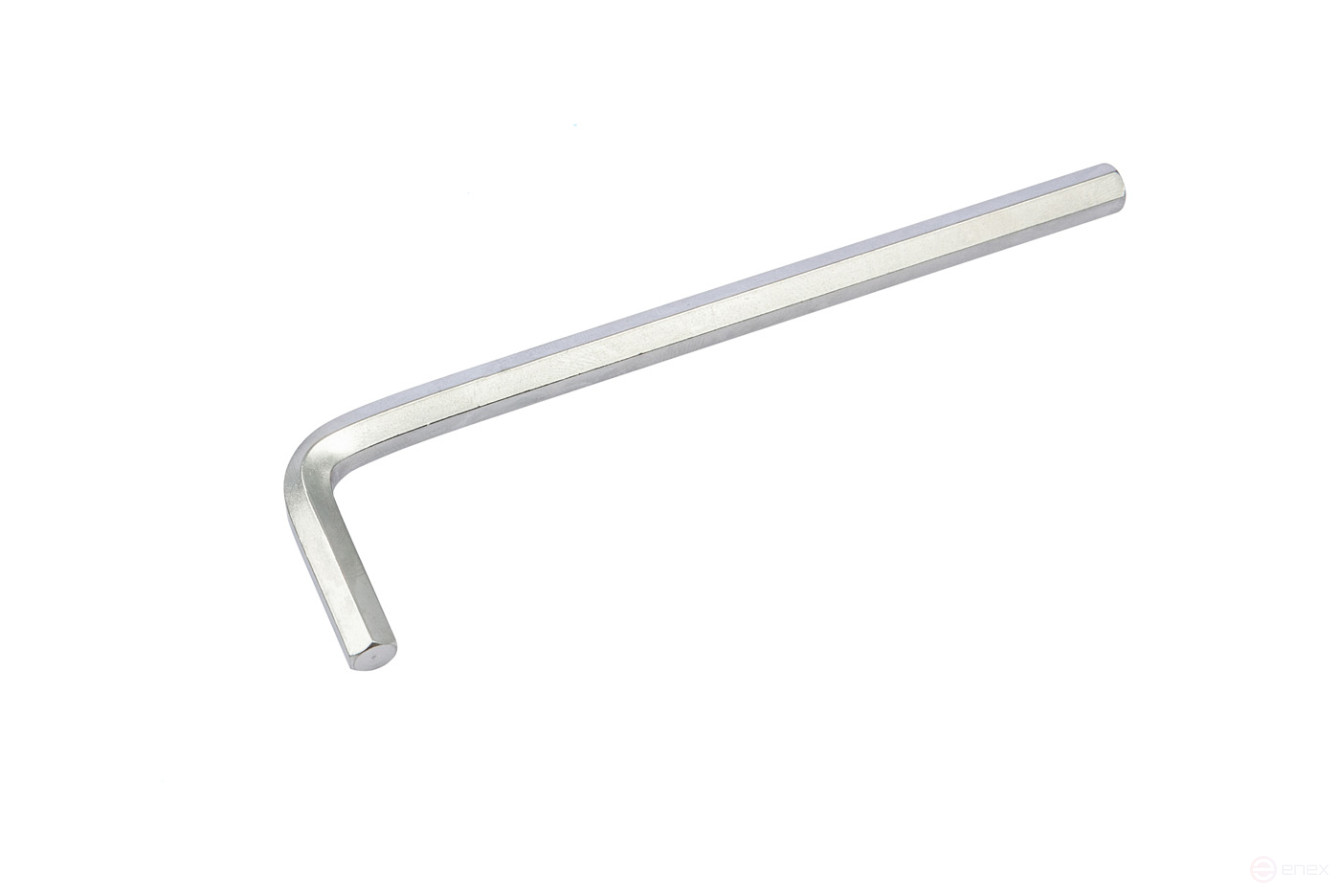 The key is a 13 mm hex key