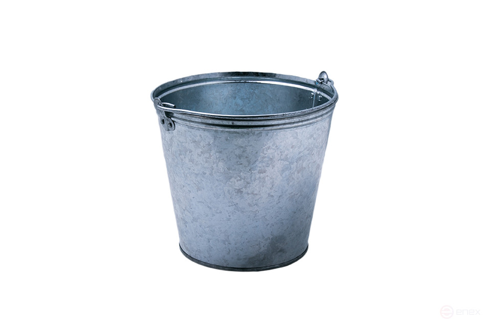 Ведро 7л оцинкованное клепанное ушко (0,4мм)