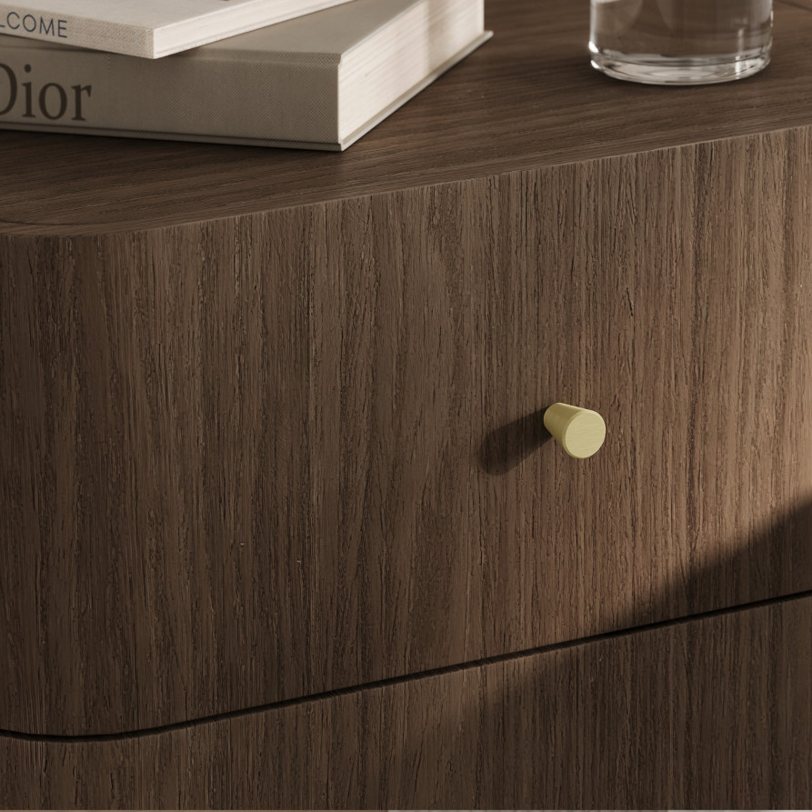 Ручка меб. кнопка мет. BELL матовый хром, AKS