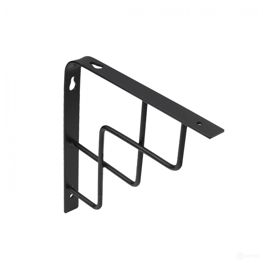 Shelf holder meth. QUADRO 150*150*20*3 , black AKS