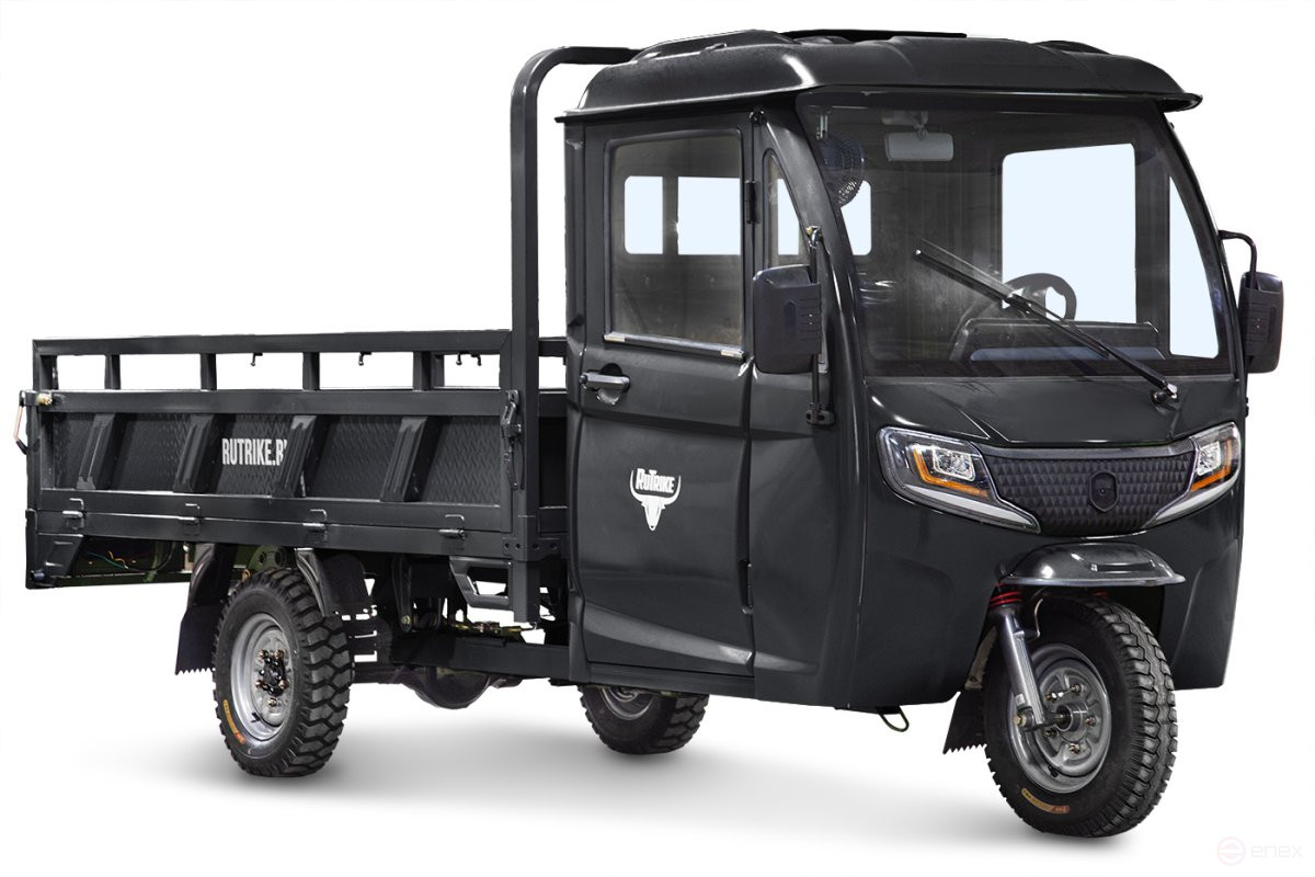 Грузовой электротрицикл Rutrike Фактор 2600 60V2000W, черный матовый