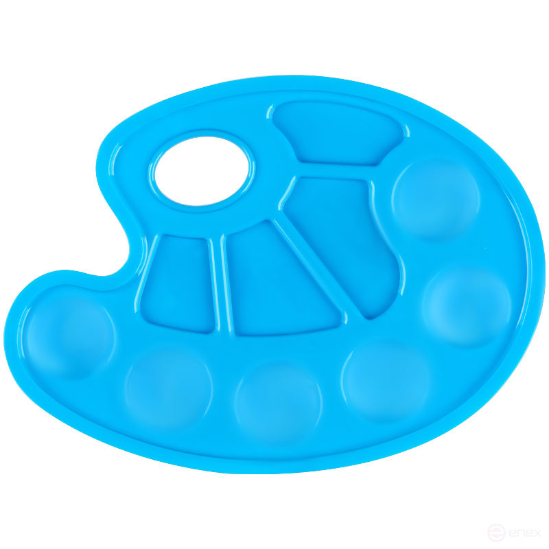 Палитра художника СТАММ, овальная, ассорти, пластик