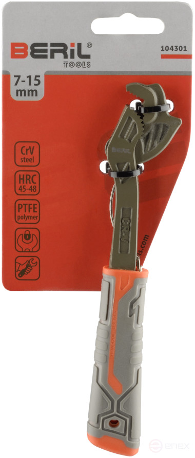 Ключ универсальный самозажимной 7-15 мм. BERIL