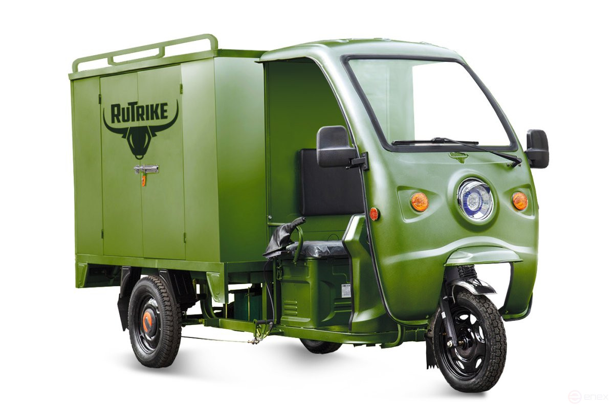 Cargo electric tricycle Rutrike CARGO 1800 60V1000W, green