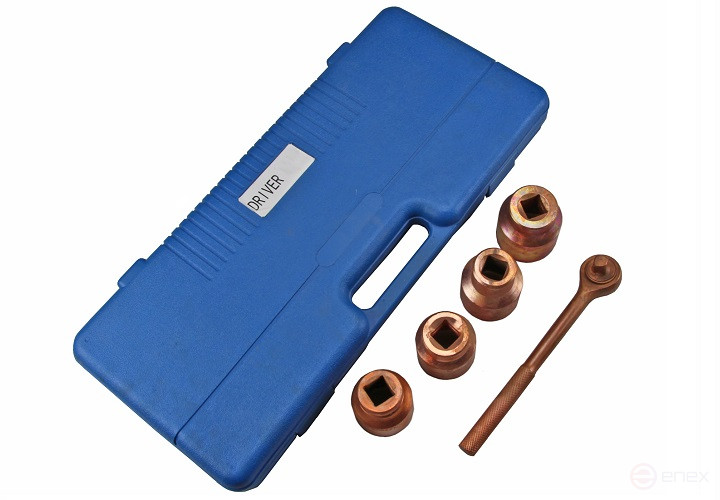 Set of heads N2E 8-22 mm copper plating SITOMO