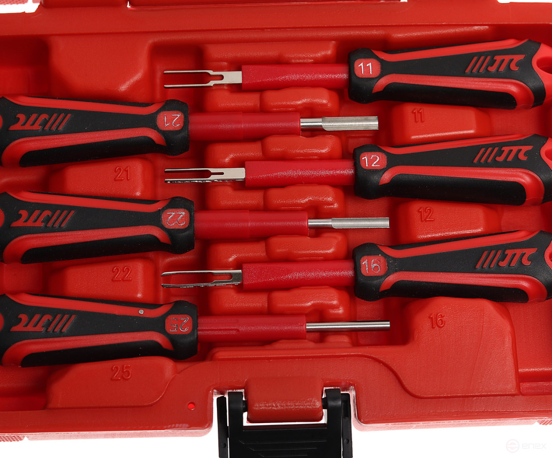 Набор для ремонта электропроводки автомобиля 12 предметов в кейсе JTC