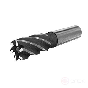 End mill with a cylinder.tail.made of used steel d10x22x72 lev.z=4 2220-0012 GOST 17025-71