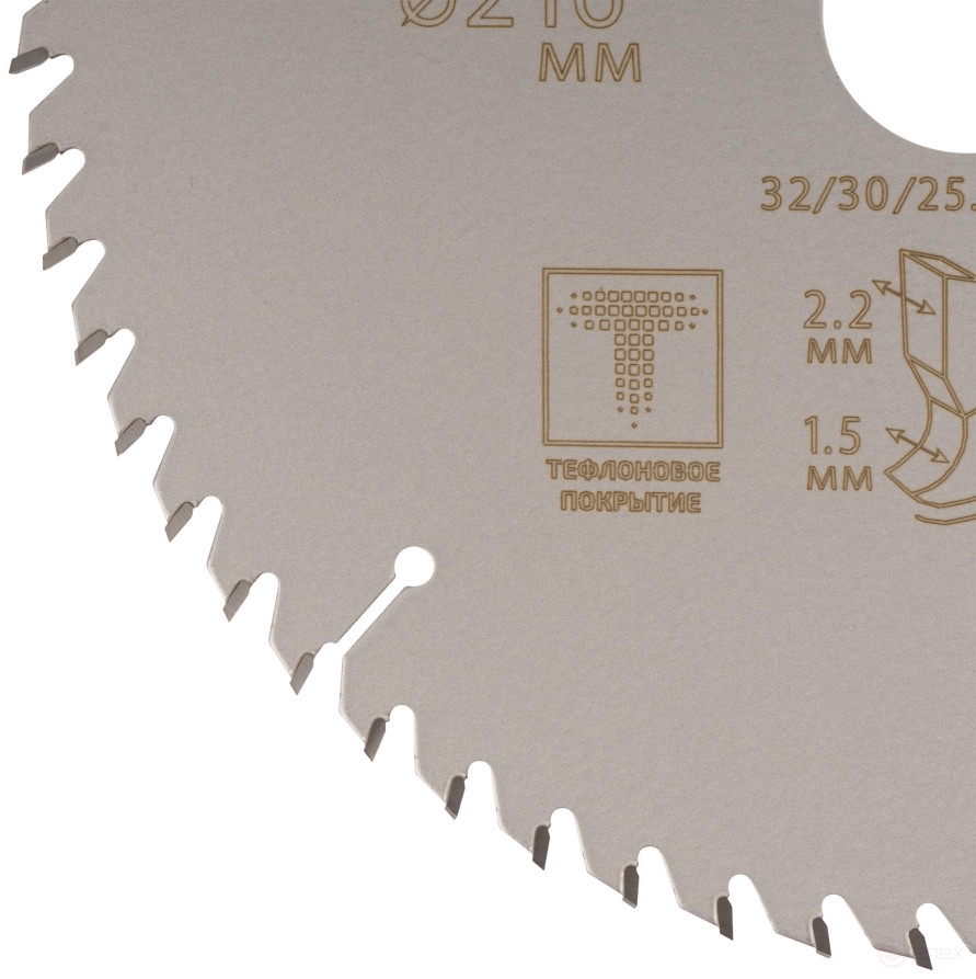Диск пильный по дереву с тефлоновым покрытием 60Т, CUTOP Profi plus, 216 х 1,5/2,2 х 32/30/25,4/20 мм