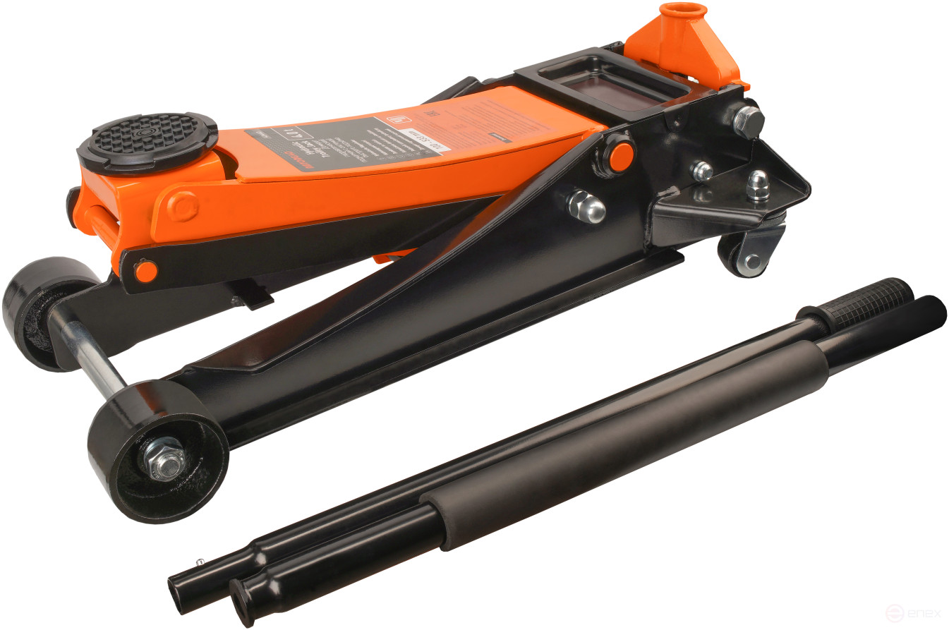 The hydra jack. tire fitting 4.0t (100-533mm.undercarriage; gimbal.drive;double pump) Avtodor (43440)